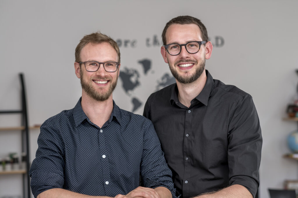 Die Lektoren von Pentaprim in Bern: David Bisang und Daniel Stalder